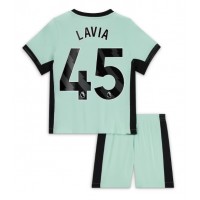 Camisa de time de futebol Chelsea Romeo Lavia #45 Replicas 3º Equipamento Infantil 2023-24 Manga Curta (+ Calças curtas)